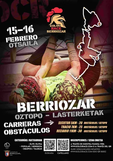 Cartel oficial de Berriozar 2025 (15-16 feb 2025 · Edición 05)