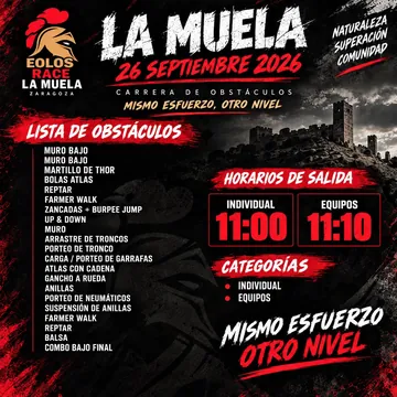 Cartel oficial de La Muela 2026 (26 sep 2026 · Edición 10)
